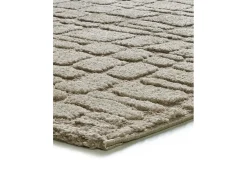 Alfombra interior - escandinavo con relieve - piedra - 152 x 235 cm - JUNO