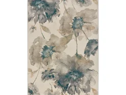 Alfombra interior - floral - multicolor - 140 x 200 cm - SARA