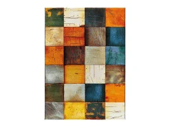 Alfombra interior - geométrico - multicolor - 140 x 200 cm - SYBIL