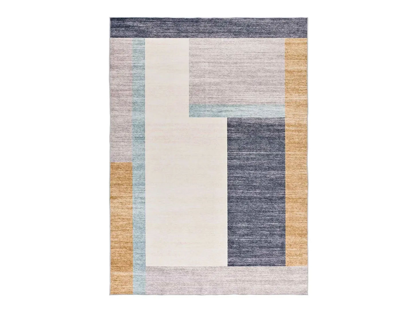 Alfombra interior - geométrico - multicolor - 140 x 200 cm - CLASS