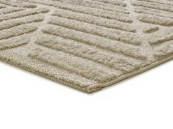 Alfombra interior - geométrico - beige - 120 x 170 cm - NUMA
