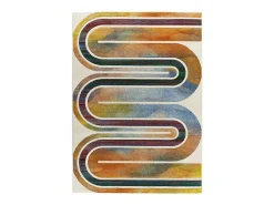 Alfombra interior - geométrico - multicolor - 120 x 170 cm - SYBIL