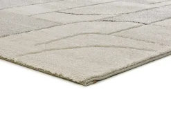 Alfombra interior - geométrico - crema - 80 x 150 cm - LENA