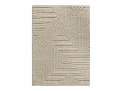 Alfombra interior - geométrico - beige - 80 x 150 cm - NUMA