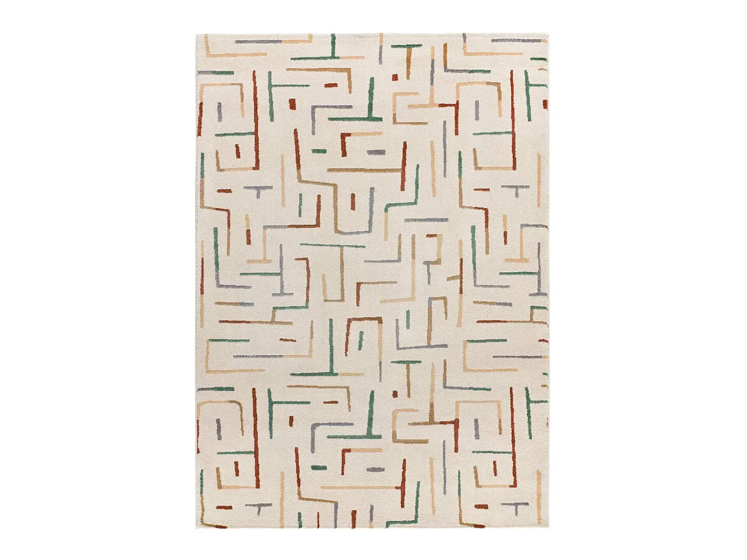 Alfombra interior - geométrico - multicolor - 80 x 150 cm - BERUTI