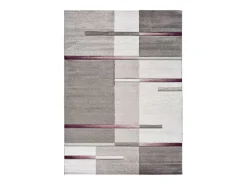 Alfombra interior - geométrico - lila / gris - 160 x 230 cm - DETROIT
