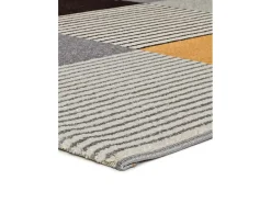 Alfombra interior - geométrico - gris - 160 x 230 cm - GLADYS