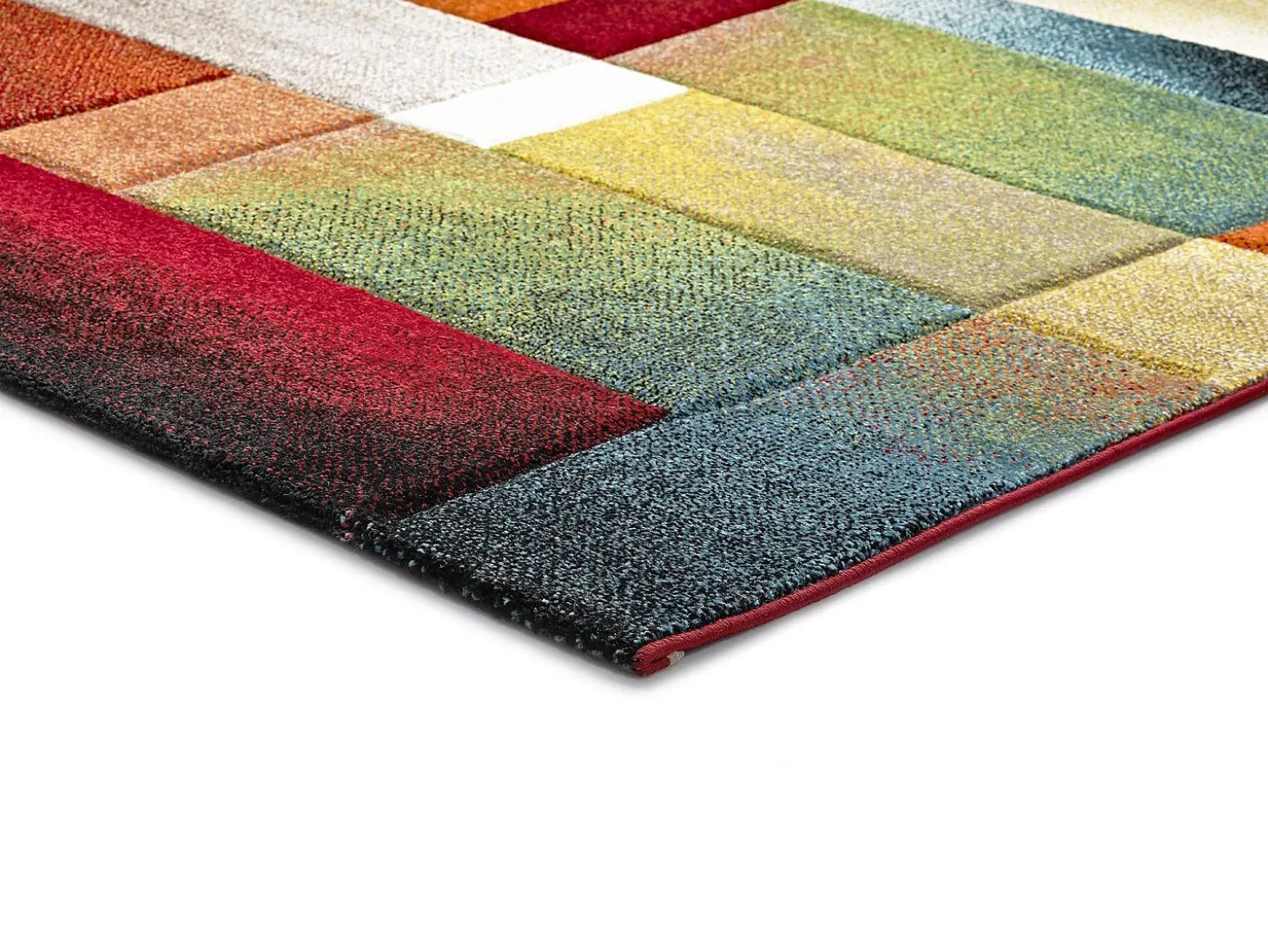 Alfombra interior - geométrico - multicolor - 60 x 120 cm - MATRIX