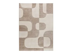 Alfombra interior - geométrico - crema - 160 x 230 cm - LENA