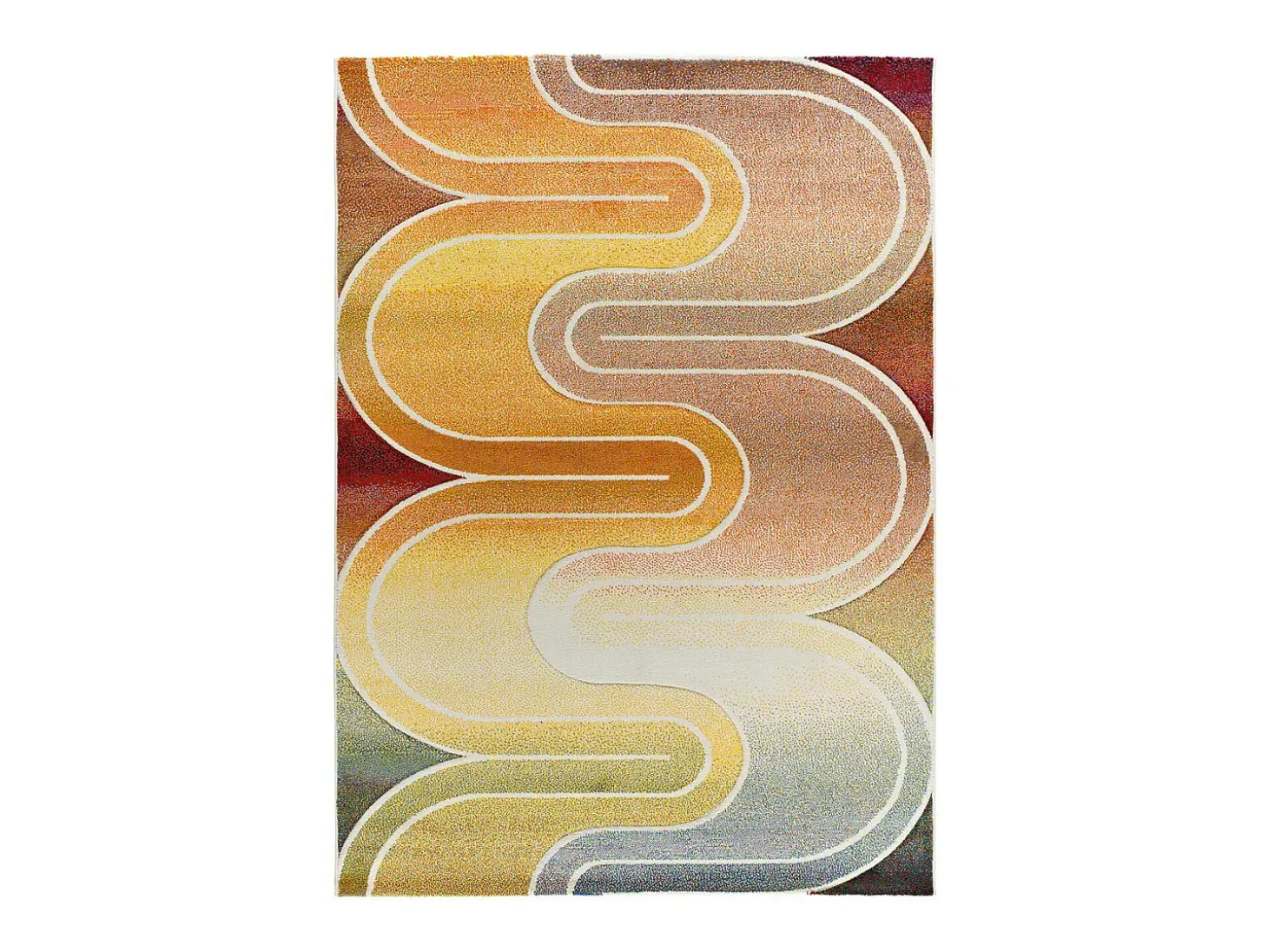 Alfombra interior - geométrico - multicolor - 140 x 200 cm - SYBIL