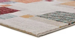 Alfombra interior - geométrico - multicolor - 80 x 150 cm - EIDER