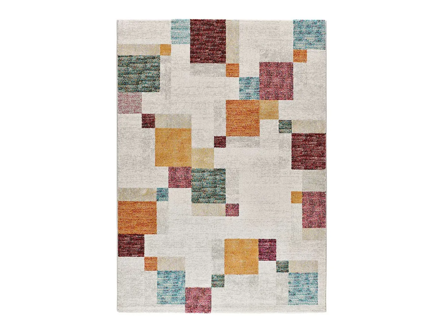 Alfombra interior - geométrico - multicolor - 80 x 150 cm - EIDER