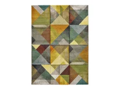Alfombra interior - geométrico - multicolor - 60 x 120 cm - MATRIX