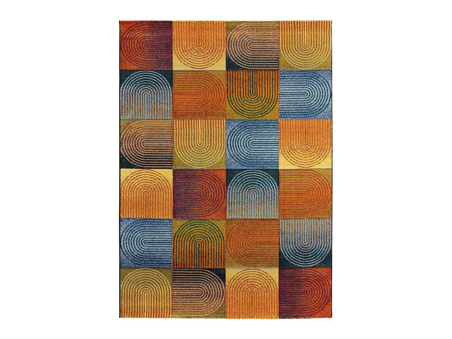 Alfombra interior - geométrico - multicolor - 160 x 230 cm - SYBIL