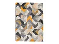 Alfombra interior - geométrico - gris - 160 x 230 cm - GLADYS