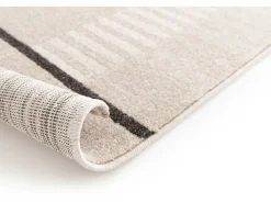 Alfombra interior - geométrico - beige - 80 x 150 cm - DOMUS