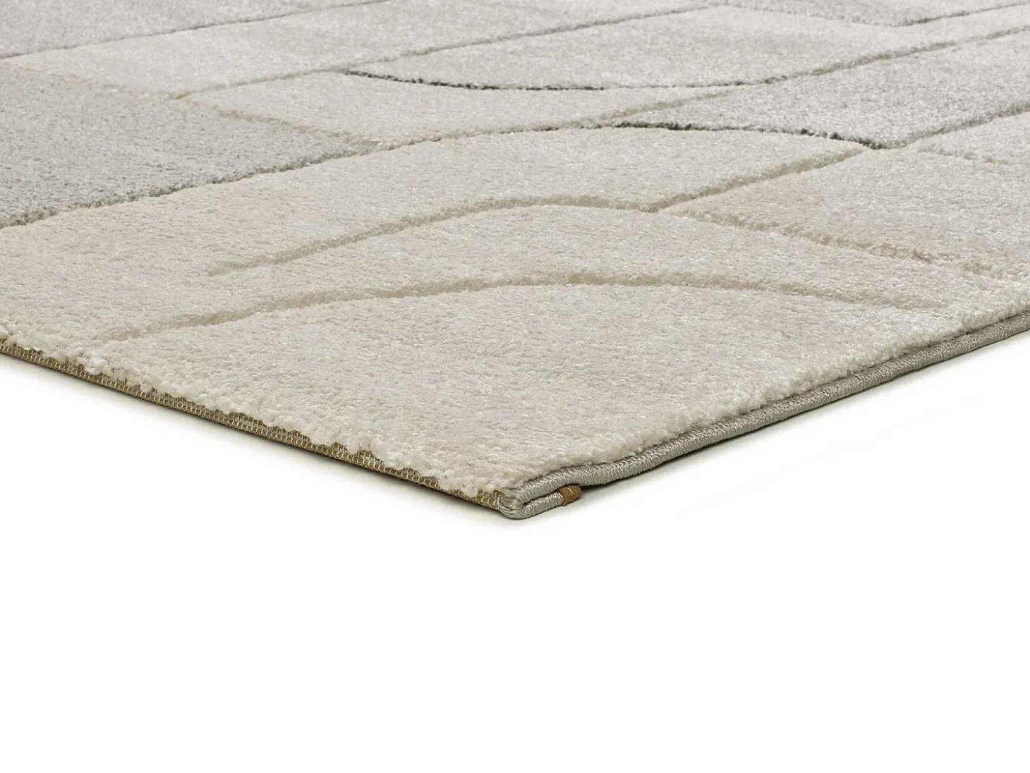 Alfombra interior - geométrico - crema - 160 x 230 cm - LENA