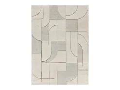 Alfombra interior - geométrico - crema - 160 x 230 cm - LENA