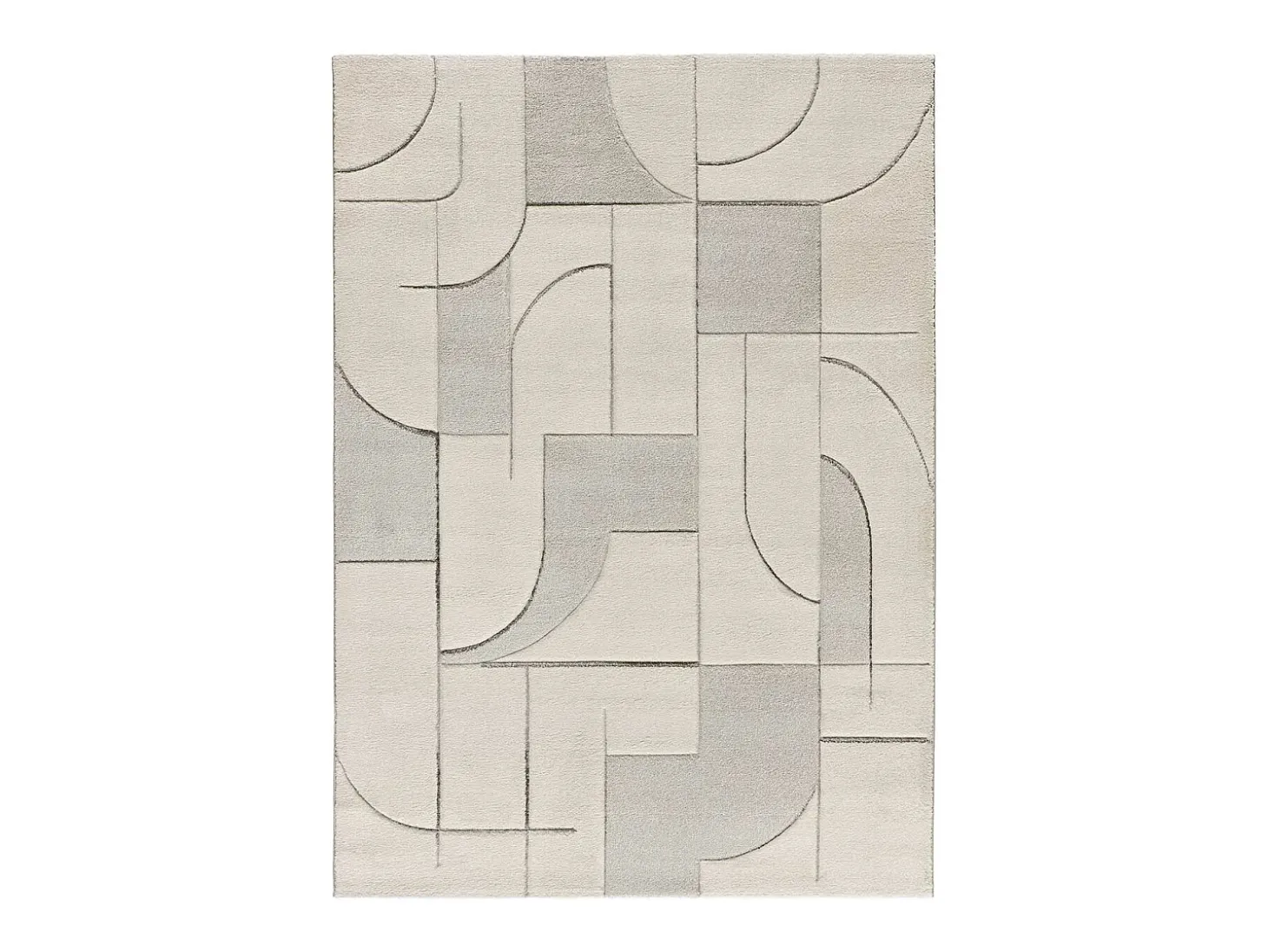 Alfombra interior - geométrico - crema - 160 x 230 cm - LENA