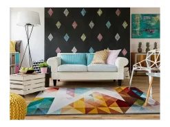 Alfombra interior - geométrica - multicolor - 160 x 230 cm - PANDORA