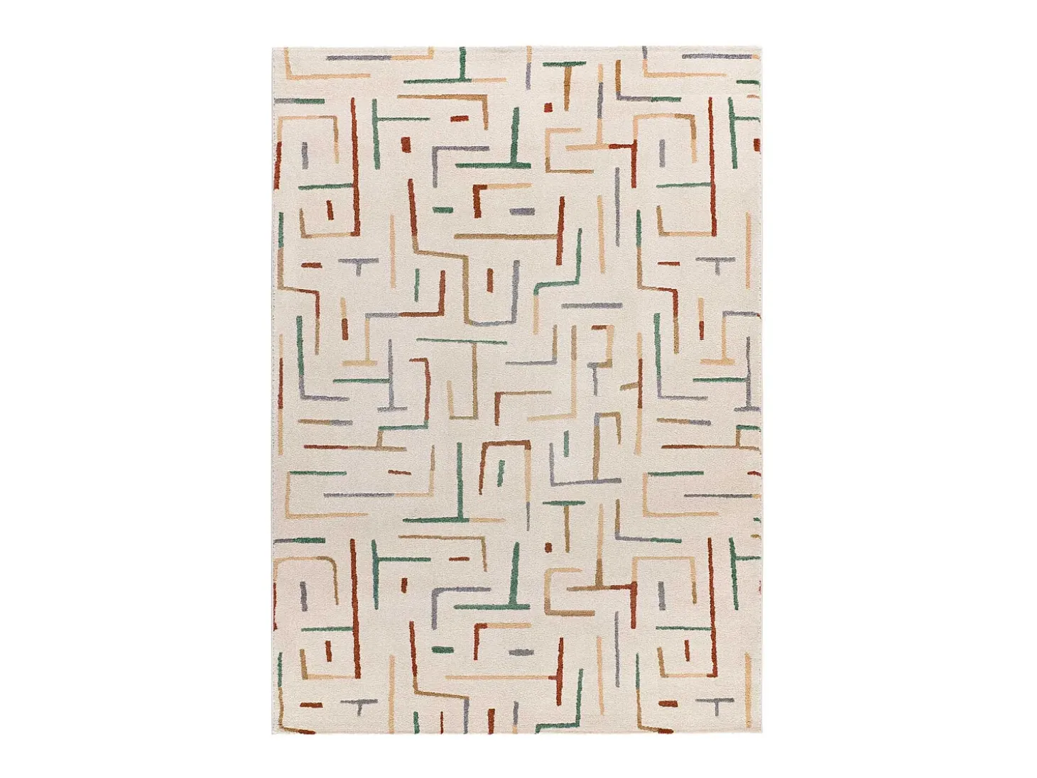 Alfombra interior - geométrico - multicolor - 200 x 290 cm - BERUTI