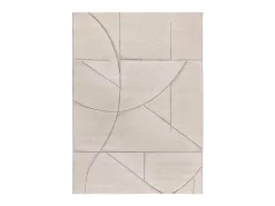 Alfombra interior - geométrico - crema - 120 x 170 cm - LENA