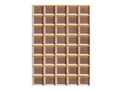 Alfombra interior - geométrico con relieve - caldera - 160 x 230 cm - AMARA