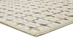 Alfombra interior - geométrico con relieve - multicolor - 133 x 190 cm - BARESA