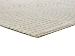 Alfombra interior - geométrico con relieve - crema - 120 x 170 cm - VERONA