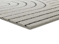 Alfombra interior - geométrico - blanco - 120 x 170 cm - BLANCHE