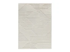 Alfombra interior - geométrico - crema - 120 x 170 cm - NUMA