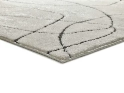Alfombra interior - geométrico - blanco - 160 x 230 cm - BLANCHE