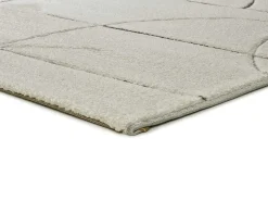 Alfombra interior - geométrico - crema - 80 x 150 cm - LENA