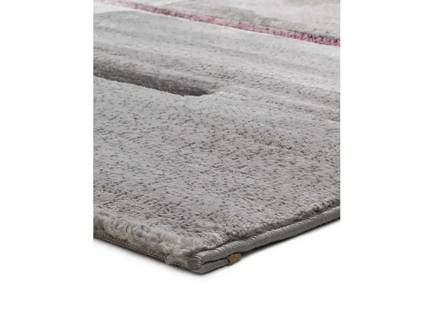 Alfombra interior - geométrico - lila / gris - 80 x 150 cm - DETROIT