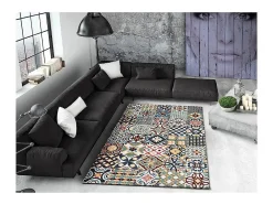 Alfombra interior - geométrico - multicolor - 120 x 170 cm - MOAR