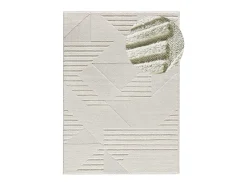 Alfombra interior - geométrico - crema - 80 x 150 cm - NUMA