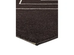 Alfombra interior - geométrico - negro - 133 x 190 cm - BREDA