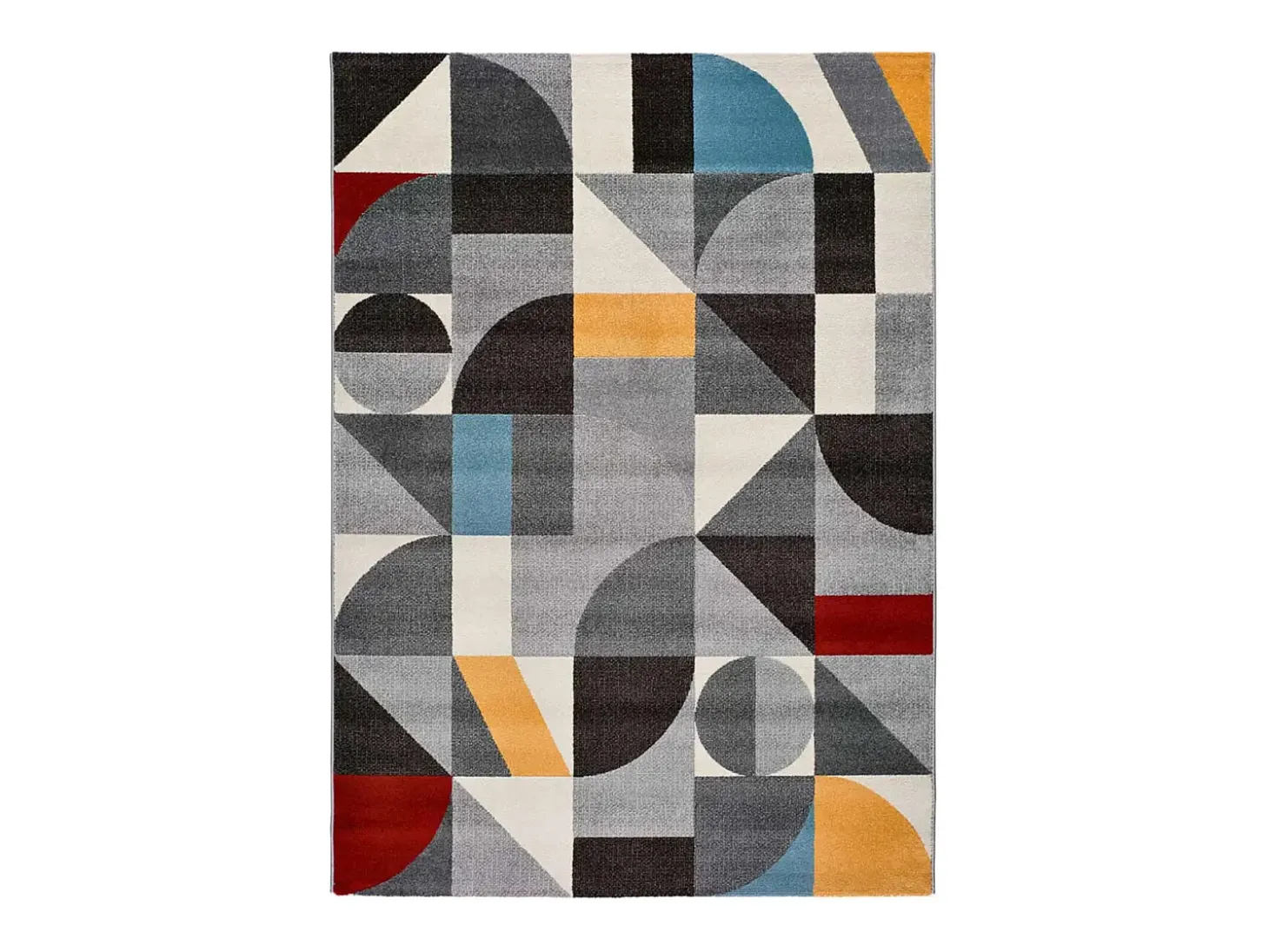 Alfombra interior - geométrico - multicolor - 57 x 110 cm - DELTA