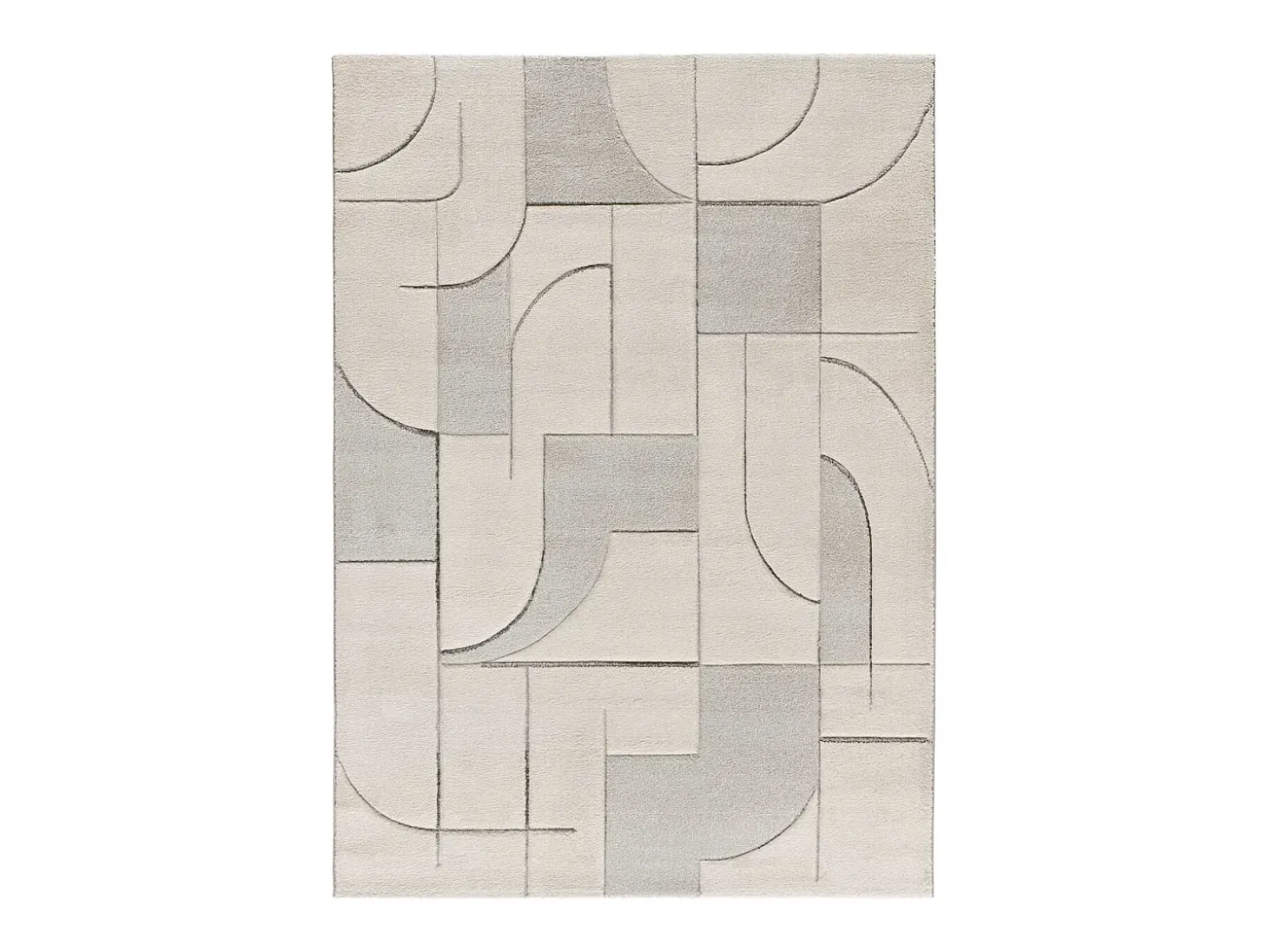 Alfombra interior - geométrico - crema - 200 x 290 cm - LENA