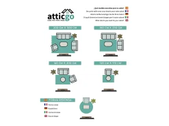 Alfombra interior - geométrico - multicolor - 160 x 230 cm - MATRIX