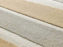 Alfombra interior - geométrico con relieve - plata - 160 x 230 cm - FLORA