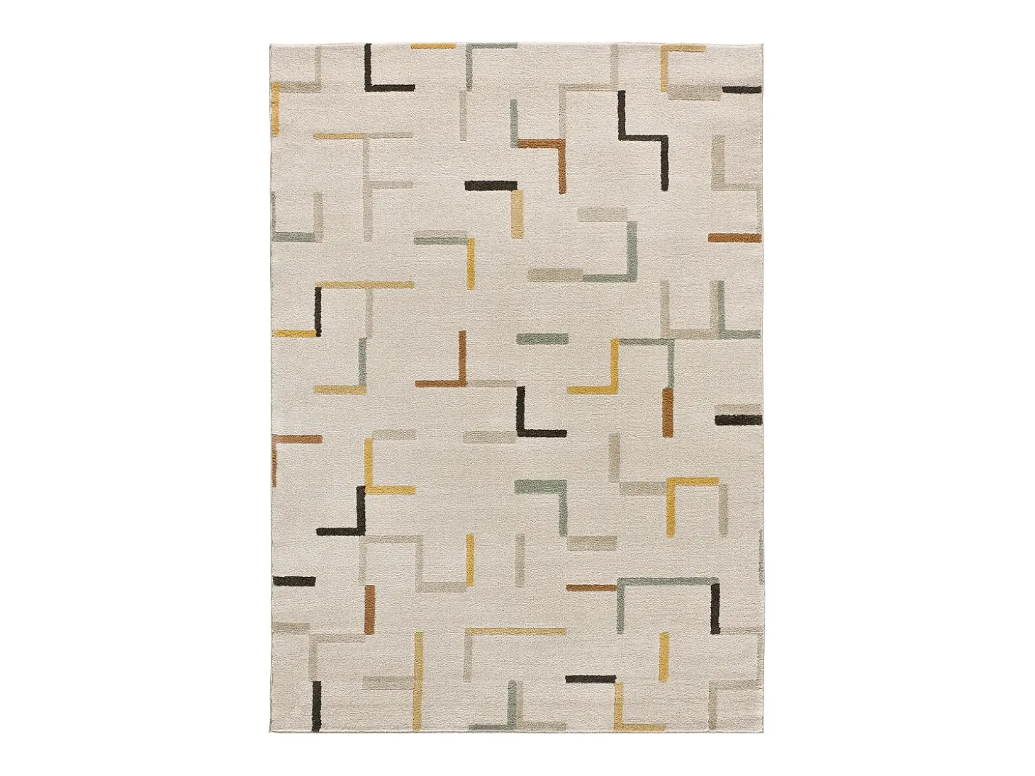 Alfombra interior - geométrico - multicolor - 80 x 150 cm - DOMUS