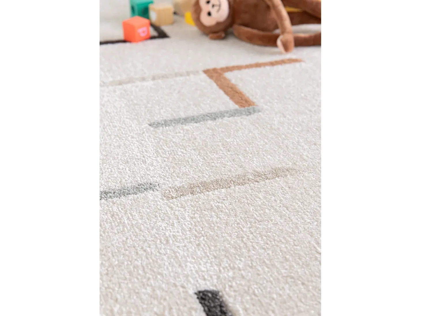 Alfombra interior - geométrico - multicolor - 80 x 150 cm - DOMUS