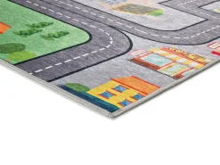 Alfombra interior - infantil coches y carreteras - multicolor - 120 x 170 cm - CANDY