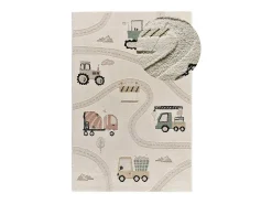 Alfombra interior - infantil coches y carreteras - multicolor - 120 x 170 cm - CLOWN