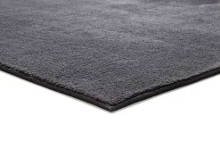 Alfombra interior - liso - antracita - 120 x 170 cm - CORALINE