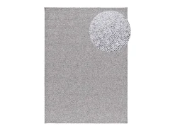 Alfombra interior - liso - plata - 120 x 170 cm - PETRA