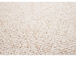 Alfombra interior - liso - blanco - 160 x 230 cm - PETRA