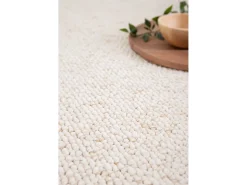 Alfombra interior - liso - blanco - 160 x 230 cm - PETRA