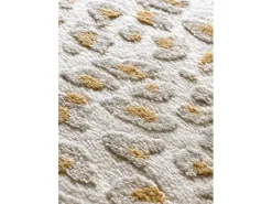 Alfombra interior - moderno con relieve - gris / crema - 160 x 230 cm - AMARA
